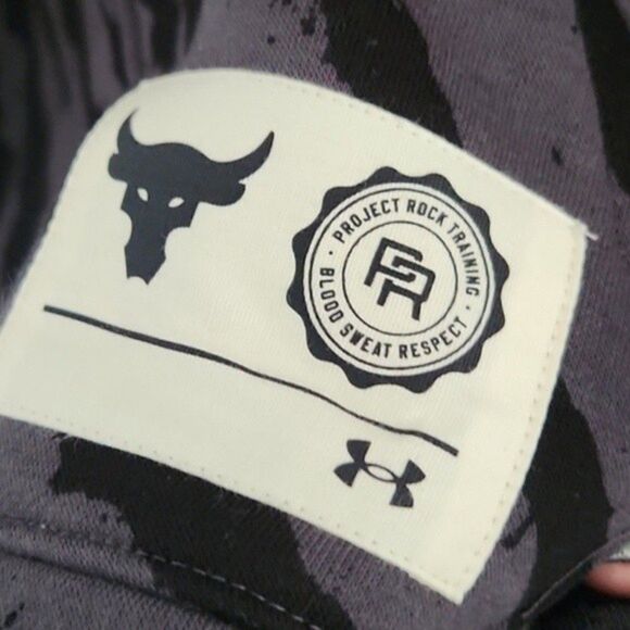 UA Men’s Project Rock Rival Fleece Sleeveless Hoodie LG Training Gymcore NWT - Picture 7 of 7